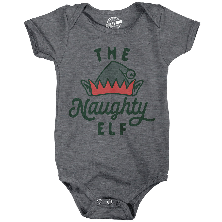 The Naughty Elf Baby Bodysuit Funny Bad Behavior Xmas Elves Joke Jumper For Infants Image 1