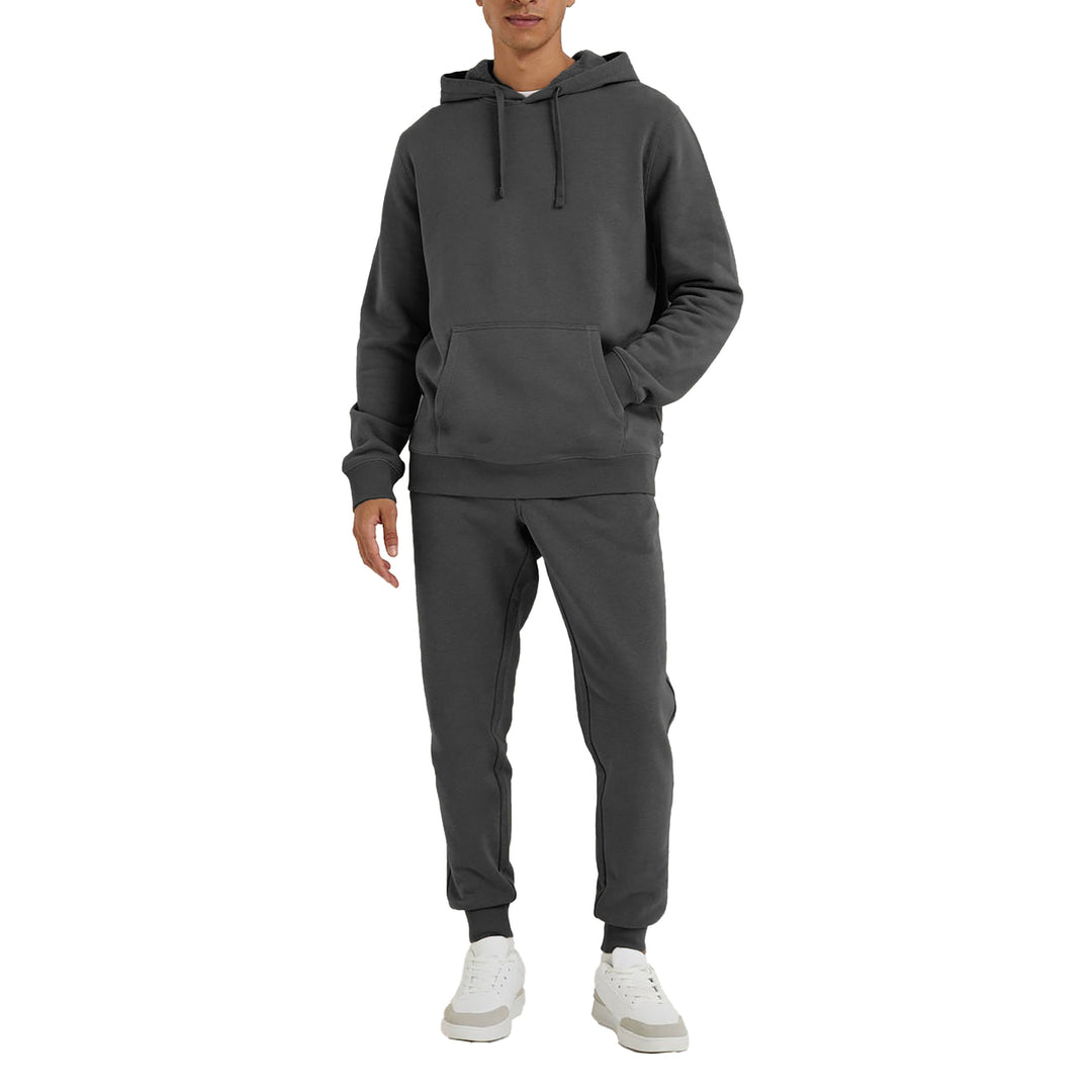 Multi-Pack: Mens Big and Tall Athletic Active Jogging Winter Warm Fleece Lined Pullover Tracksuit Set Image 6