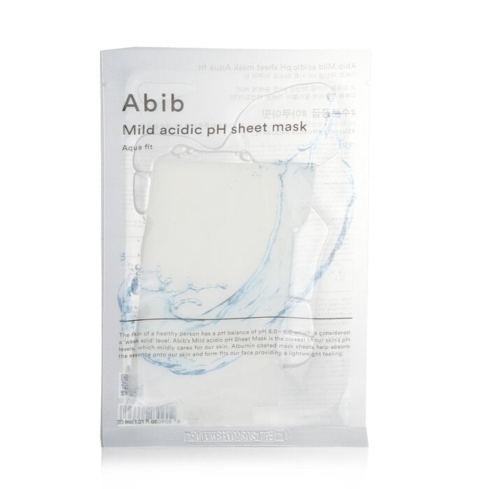 Abib - Mild Acidic PH Sheet Mask - Aqua Fit(30mlx10pcs) Image 2