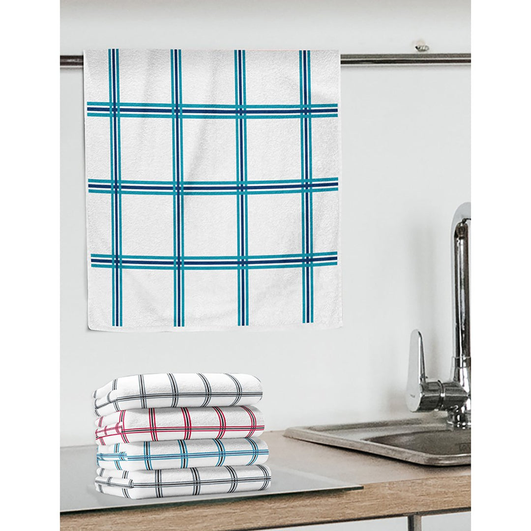 Multi-Pack: Oversized Absorbent Ultra-Soft 100% Cotton Plaid Premium Kitchen Dish Linen Towels 15"x25" Image 11