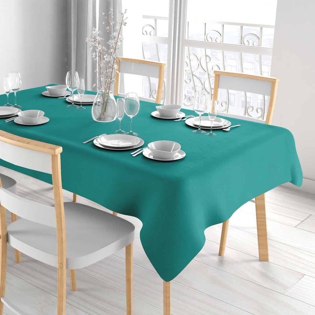 Multi-Pack: Kitchen Dining Water-Resistant Oil Proof Flannel Back PVC Vinyl Tablecloth Image 7