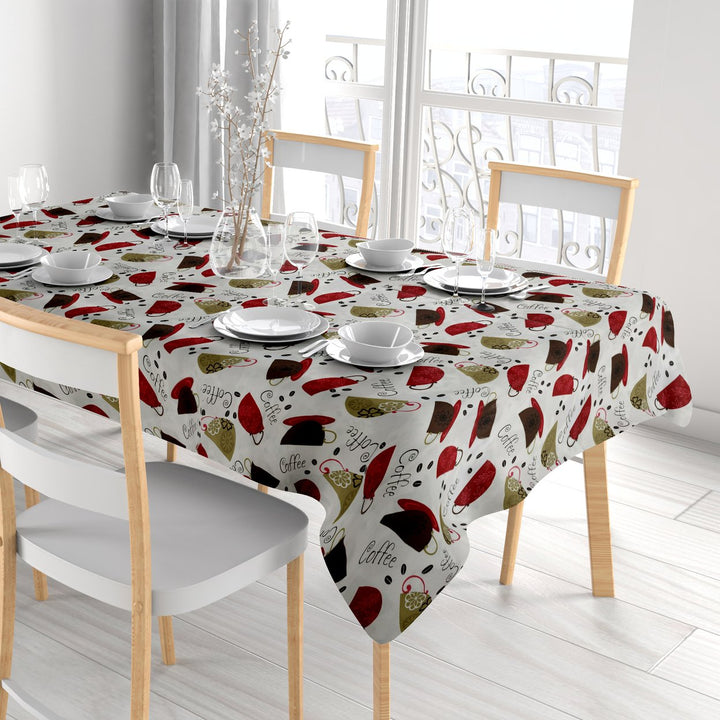 Multi-Pack: Kitchen Dining Water-Resistant Oil Proof Flannel Back PVC Vinyl Tablecloth Image 9