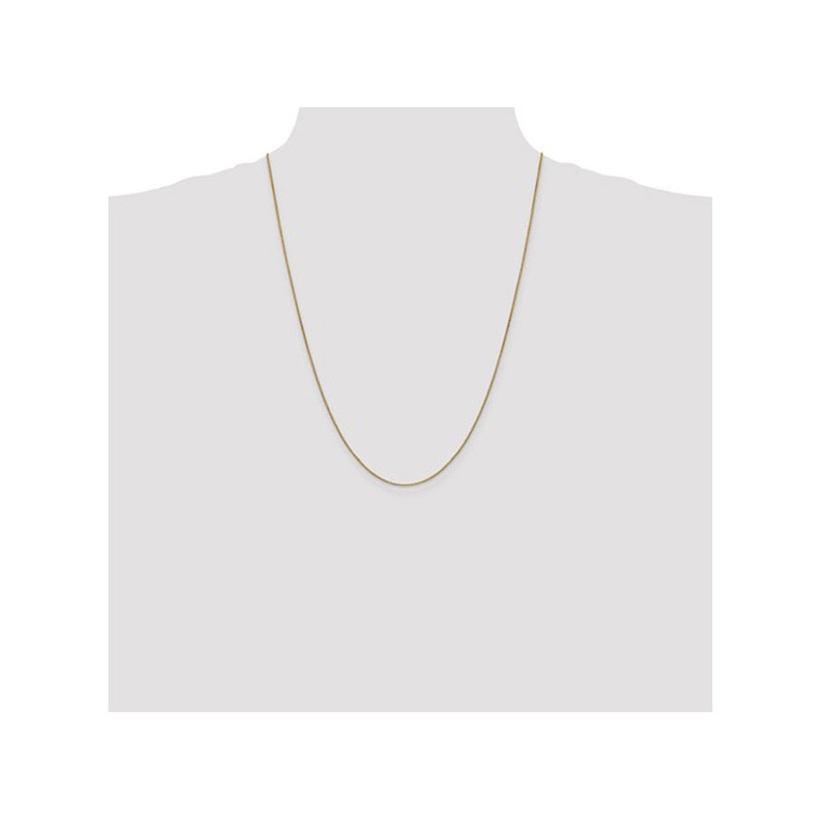 14K Yellow Gold Box Chain Necklace in 24 Inches (0.90mm) Image 1