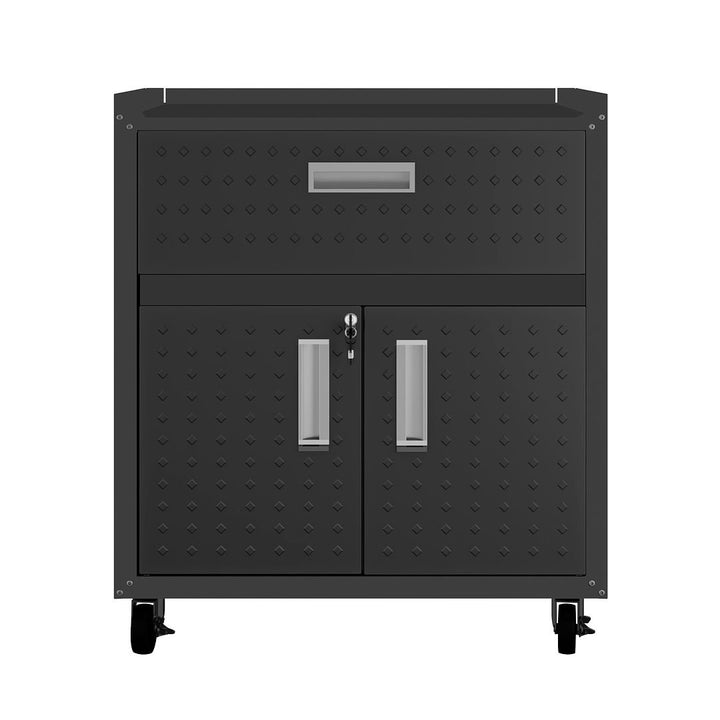 3-Piece Fortress Mobile Space-Saving Steel Garage Cabinet and Worktable 2.0 y Image 3
