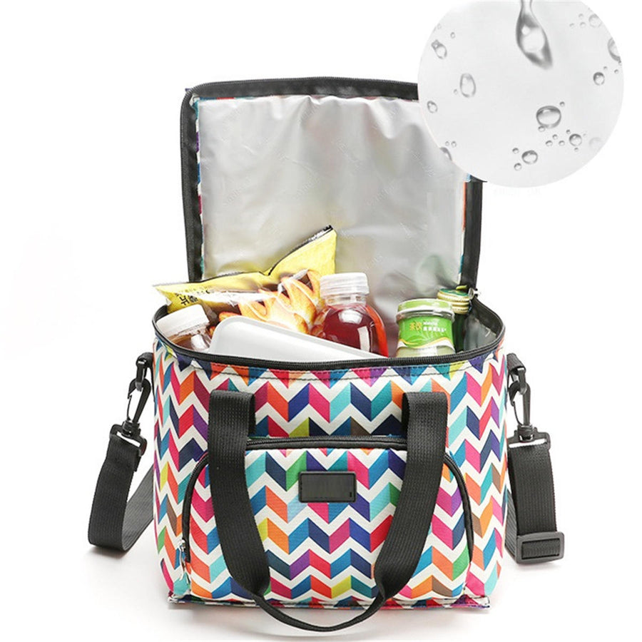 10L Picnic Bag Thermal Insulated Thermal Cooler Insulated Tote Lunch Food Container BBQ Storage Box Image 1