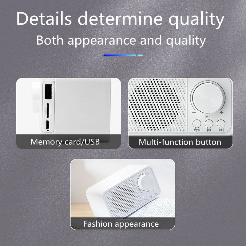 Bluetooth 5.0 Portable Mini FM Radio Receiver Speaker MP3 Player Support TF Card USB Waterproof Large Capacity Battery Image 6