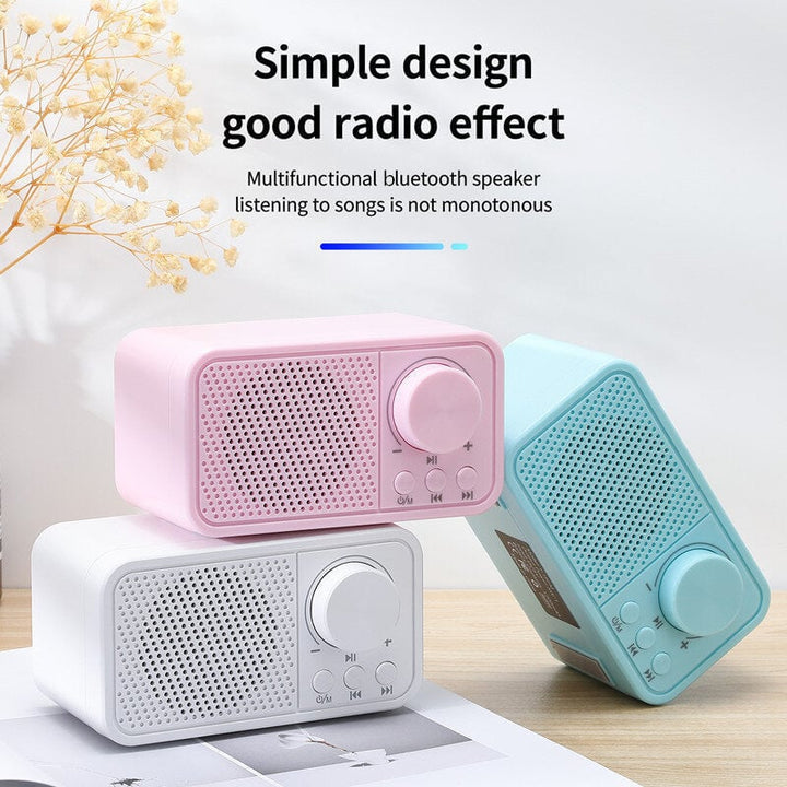 Bluetooth 5.0 Portable Mini FM Radio Receiver Speaker MP3 Player Support TF Card USB Waterproof Large Capacity Battery Image 8