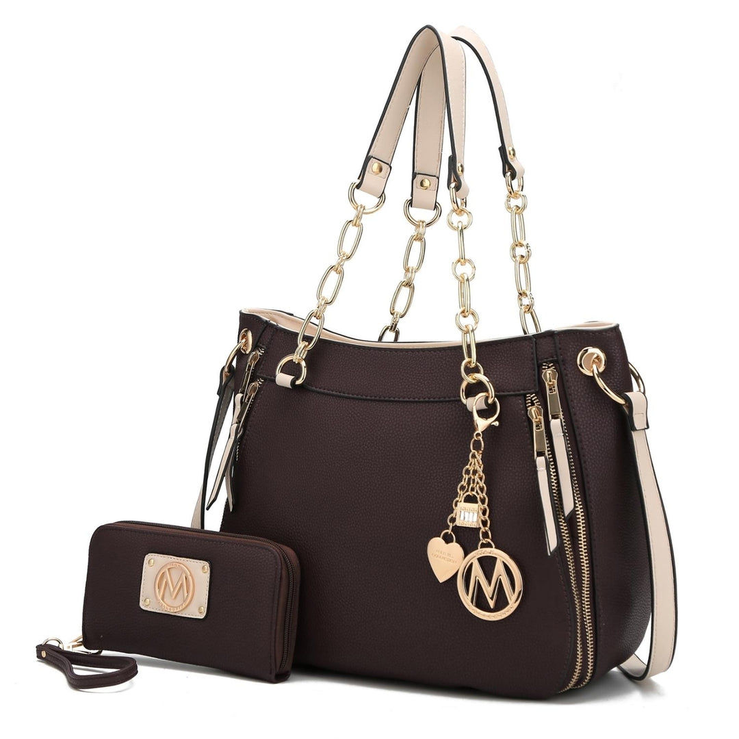 Lina Shoulder 2 Pcs Handbag with Wallet by Mia K. Image 3
