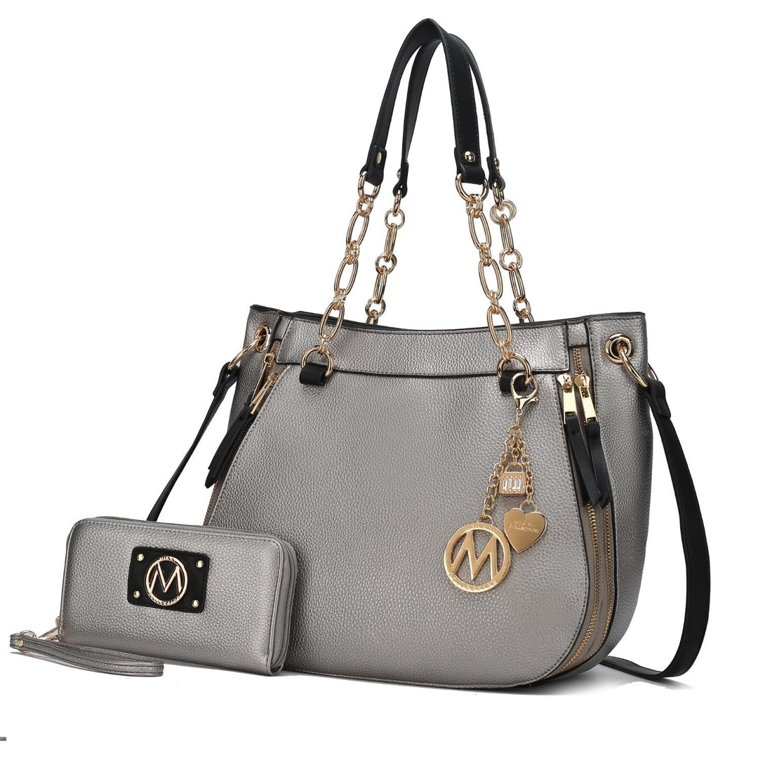 Lina Shoulder 2 Pcs Handbag with Wallet by Mia K. Image 12