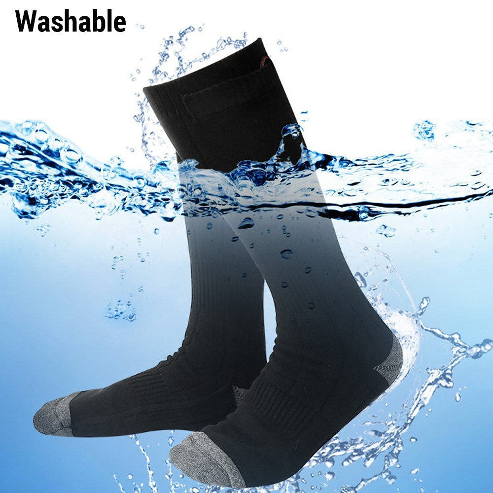 1 Pair Remote Control Heated Socks Electric Socks Rechargeable Warm Heating Socks with 4000mAh Power Bank Image 10