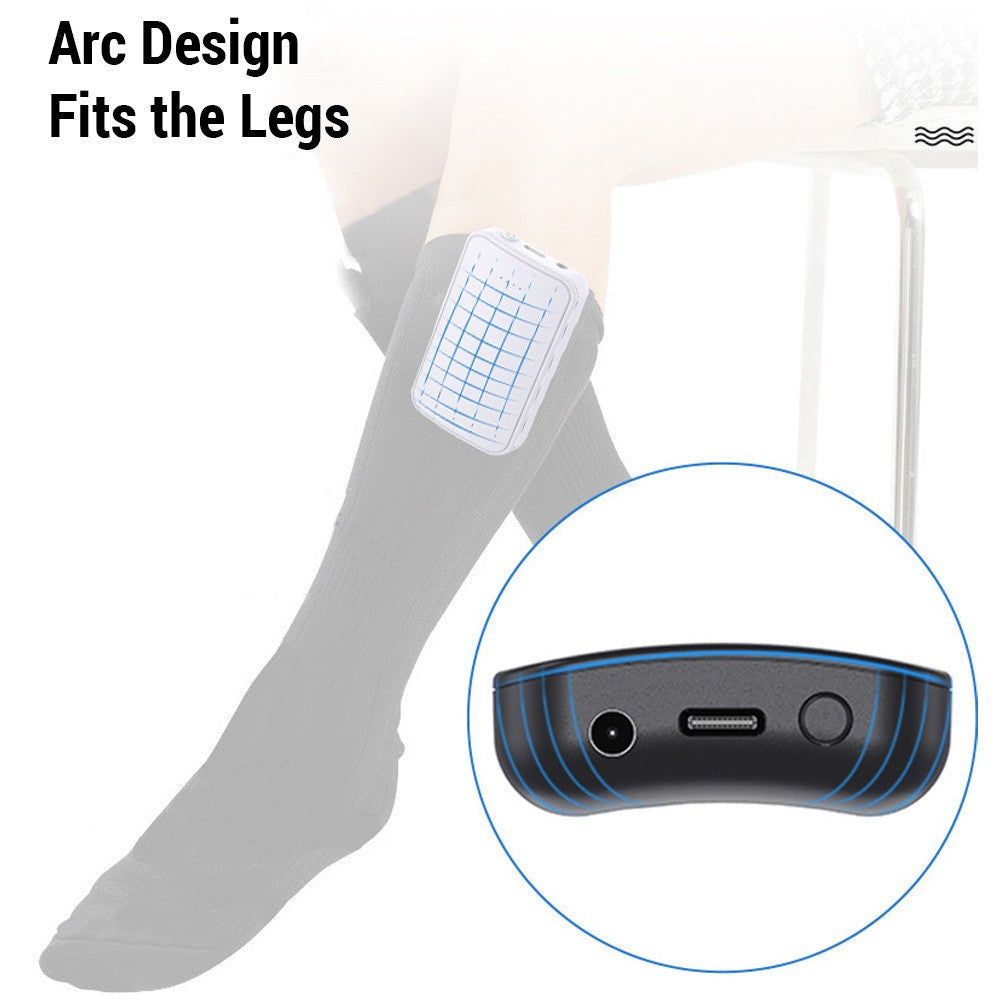 1 Pair Remote Control Heated Socks Electric Socks Rechargeable Warm Heating Socks with 4000mAh Power Bank Image 11