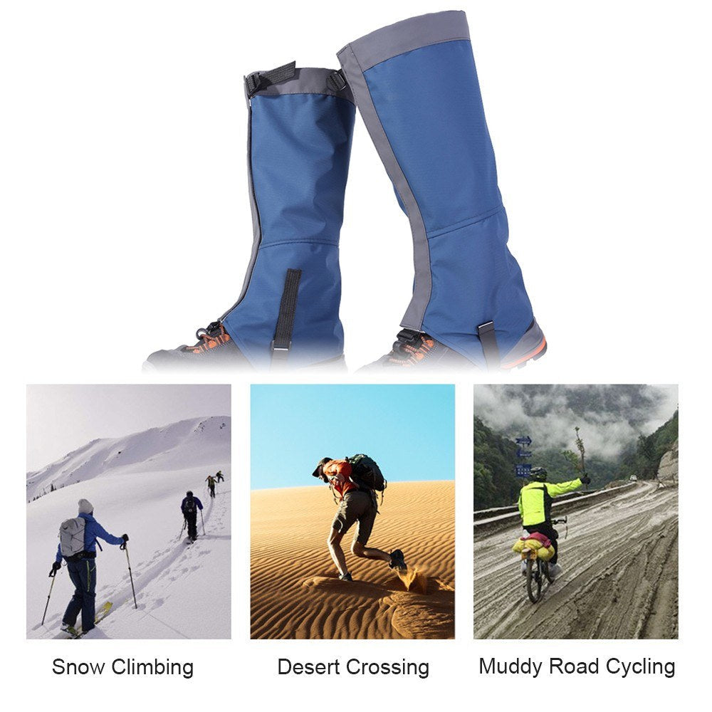 1 Pair Waterproof Leg Gaiters Women Men Boot Legging Gaiter Cover Leg Protection Guard for Skiing Hiking Climbing Image 9