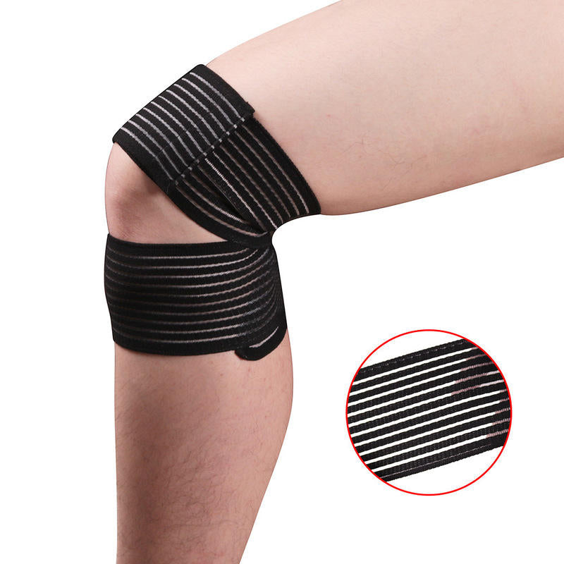 1 Pcs Knee Pad Polyester Knee Support Elastic Breathable Yoga Sports Fitness Knee Protector Image 2