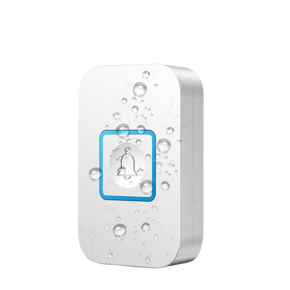1 Receiver 1 Transmitter EU Plug 300M Remote Control Waterproof Intelligent Indicator Light Wireless Doorbell Image 2