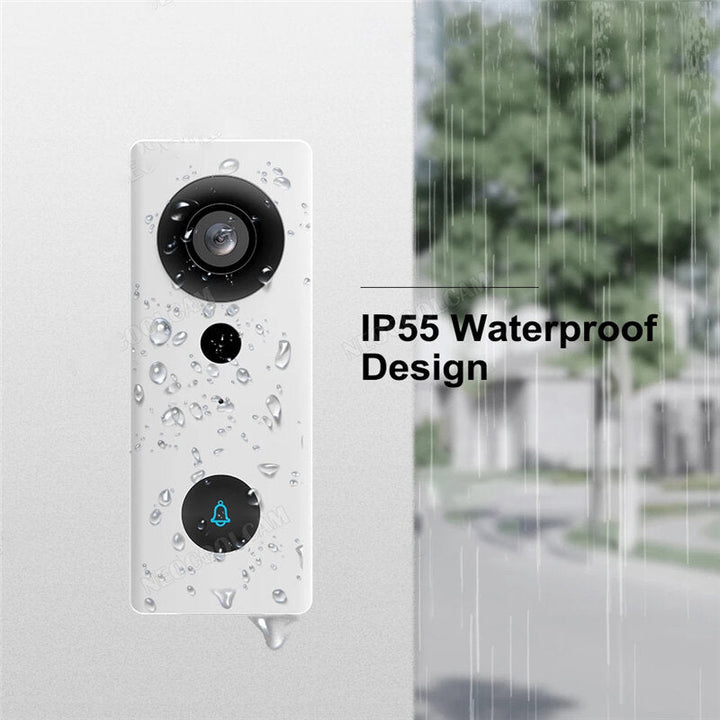 1080P Video Doorbell WiFi Smart Home Intercom Night Vision Anti-theft PIR Alarm Wireless Cam Outdoor Waterproof Door Image 4