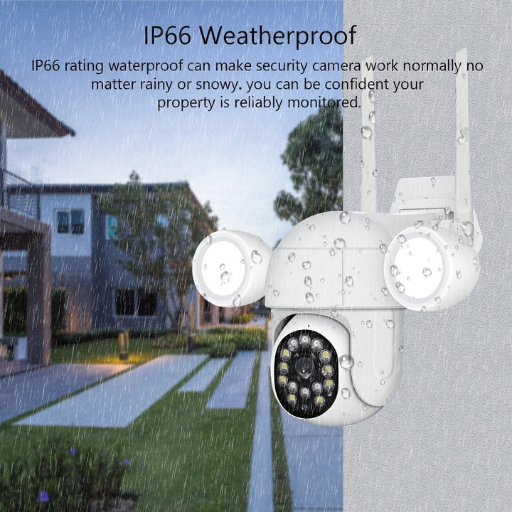 1080P 2MP Full HD Security Camera Wireless WiFi Infrared Night Vision Motion Waterproof Outdoor Floodlight Camera Image 3