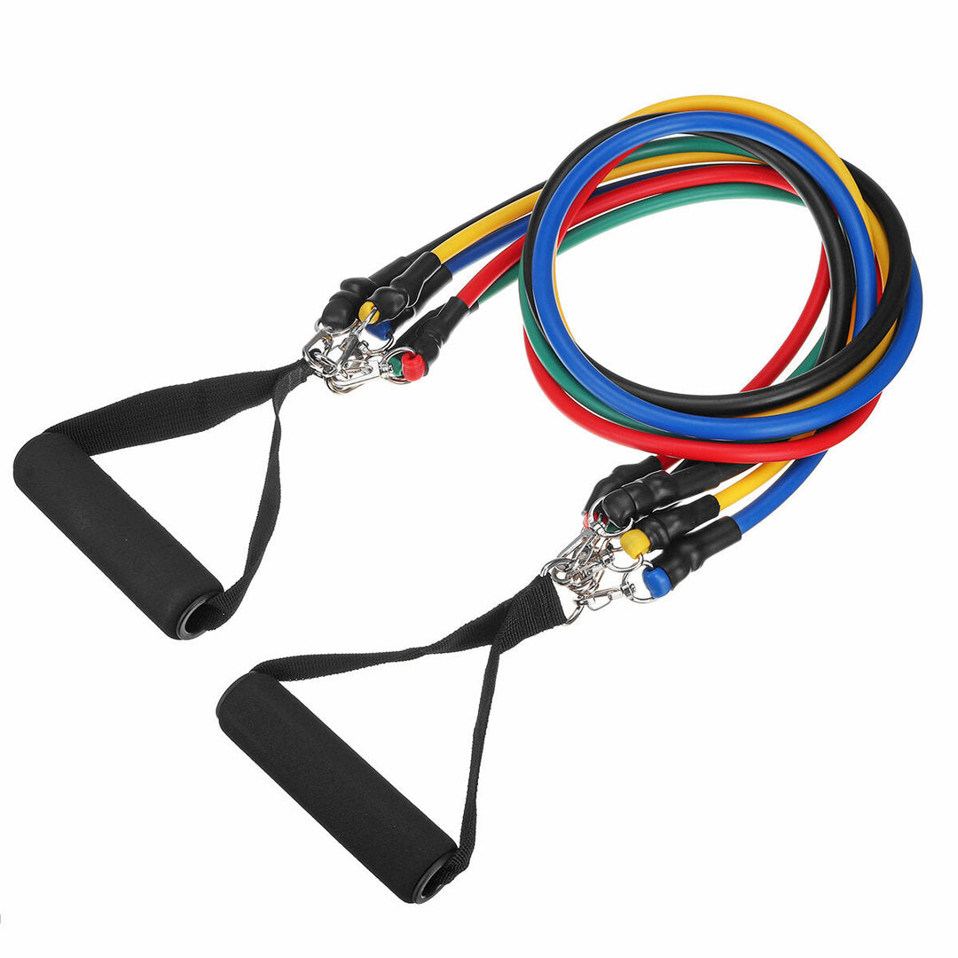 11pcs/set Fitness Resistance Bands Sport Pull Rope Yoga Band Home Gym Exercise Tools Image 4