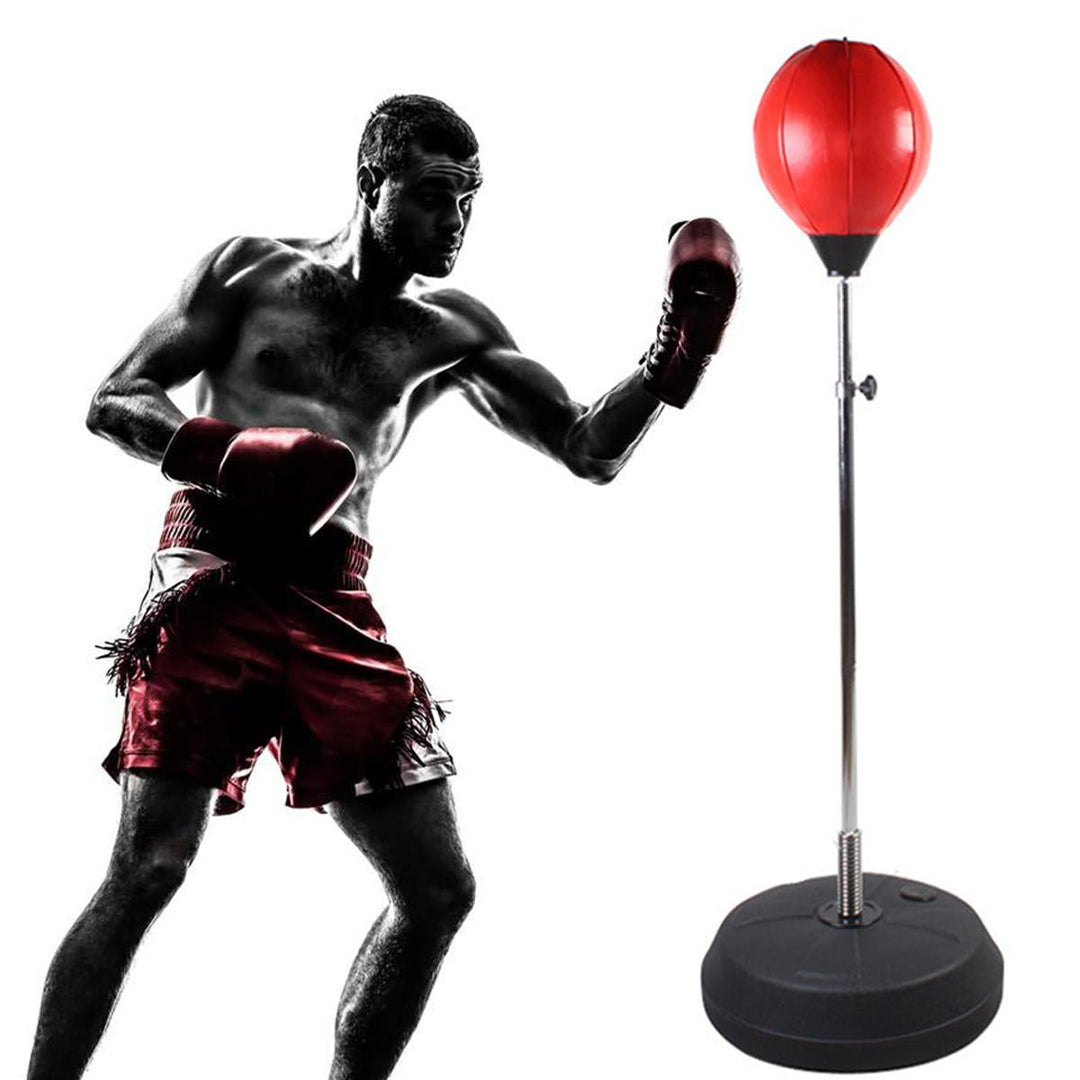 120-150cm Adjustable Boxing Training Target Freestanding Punch Bag Adults Boxing Back Base Gloves Pump Image 4