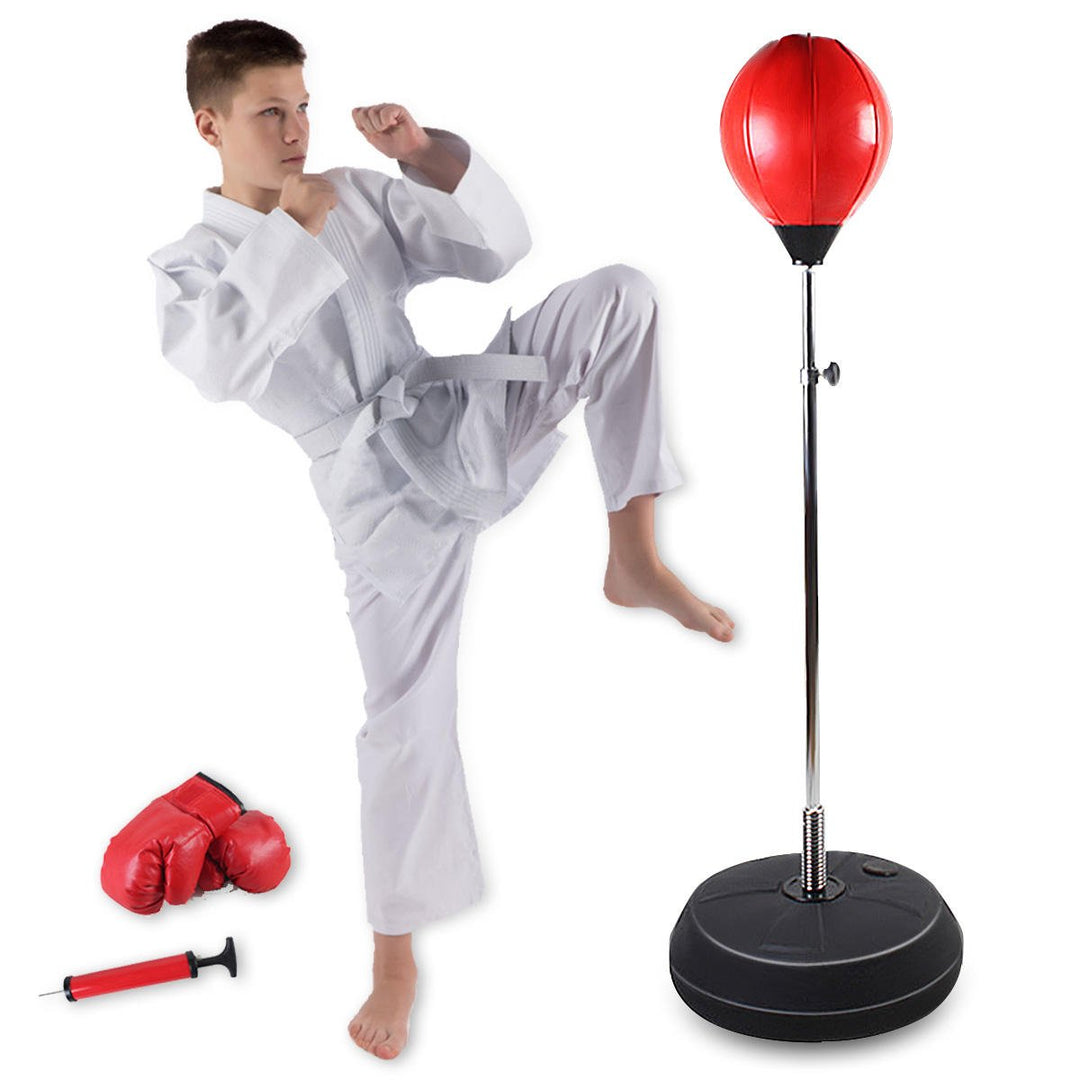 120-150cm Adjustable Boxing Training Target Freestanding Punch Bag Adults Boxing Back Base Gloves Pump Image 8