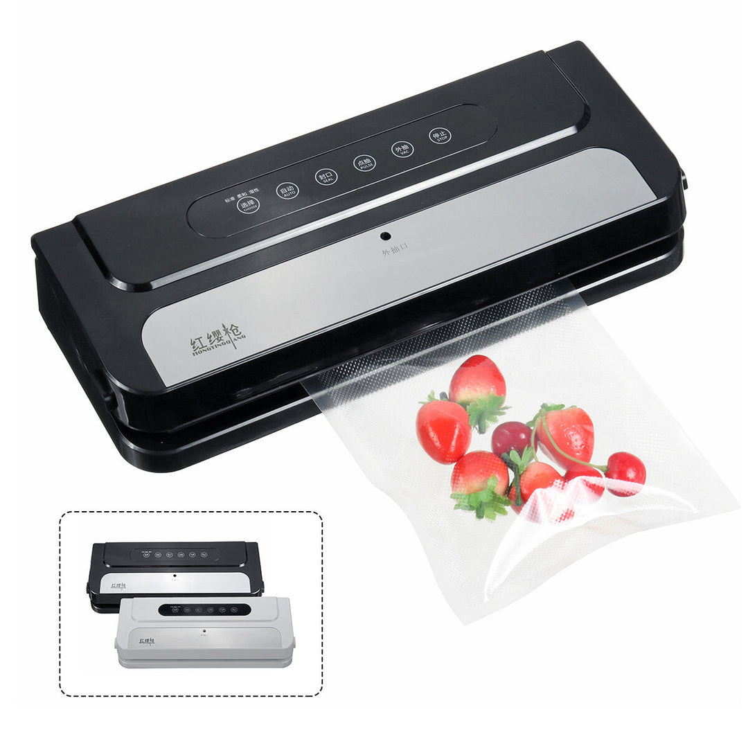 140W Electric Food Vacuum Sealer Machine For Storage Packing Food Photos Jewellery Antiques Clothes + 10 Bags Image 8