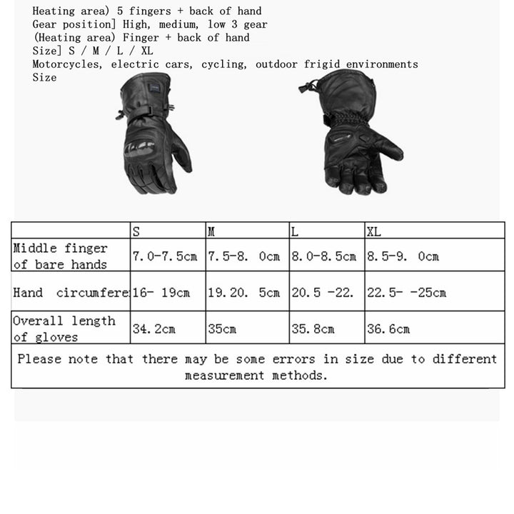 12V Motorcycle Heating Suit Genuine Leather Gloves Clothes Pants Suit Hooded Jacket Winter Riding Waterproof Windproof Image 10