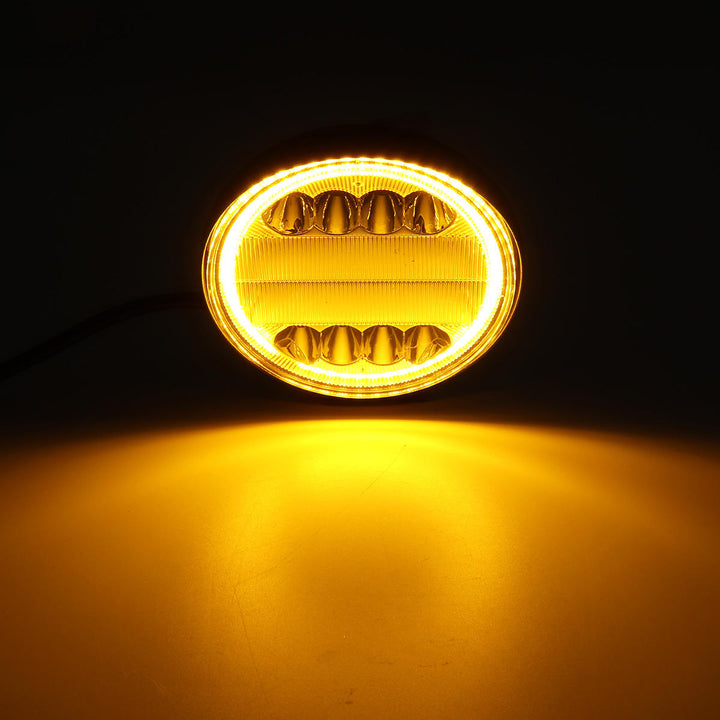 126W LED Work Light Yellow Beam Lamp DRL Amber Angel Eye Light For Car Motorcycle Off-road Truck Image 12