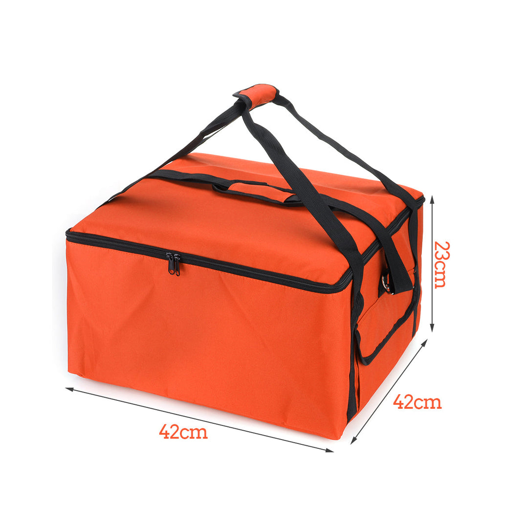16" Waterproof Pizza Insulated Bag Cooler Bag Insulation Folding Picnic Portable Ice Pack Food Thermal Delivery Bag Image 8