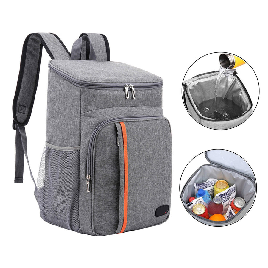 18L Insulated Picnic Bag Thermal Food Container Cooler Backpack Lunch Bag Outdoor Camping Travel Image 1