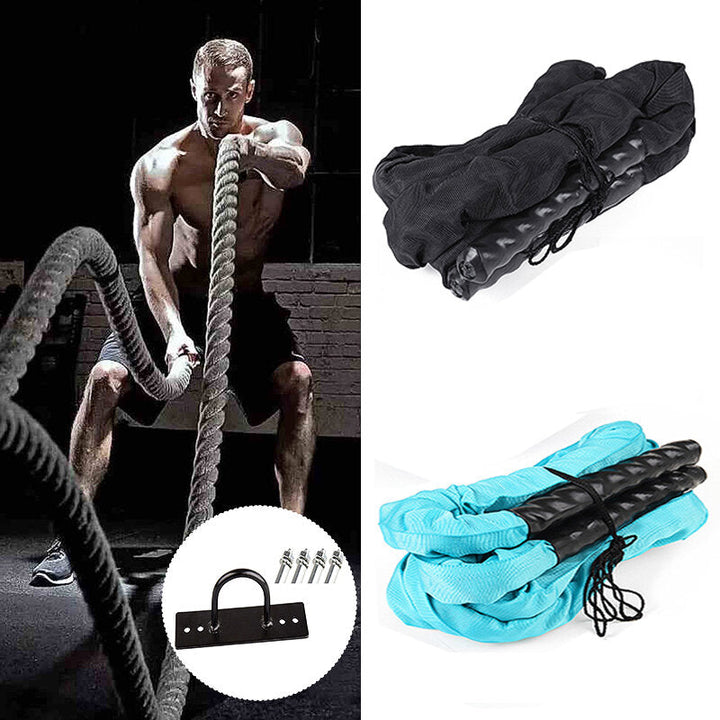 2.8M/3M Fitness Heavy Jump Rope Weighted Battle Skipping Ropes Strength Power Training Muscle Fitness Tools Image 6