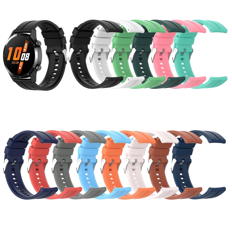 22mm Multi-color Silicone Replacement Strap Smart Watch Band For 46mm Smart Watch Image 1