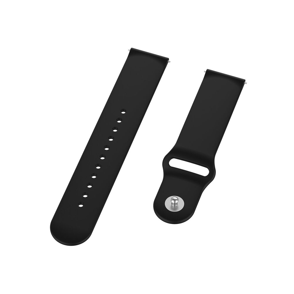 22mm Solid Color SLR Buckle Silicone Replacement Strap Smart Watch Band For Samsung Galaxy Watch 46MM Image 2