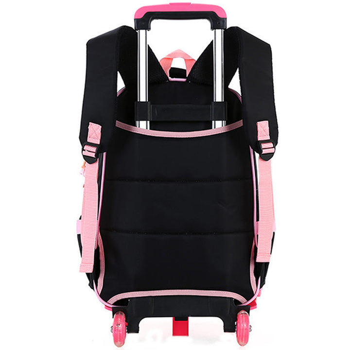 25L 2Pcs Children Trolley Backpack Shoulder Bag Camping Trolley Case With Wheels Image 7
