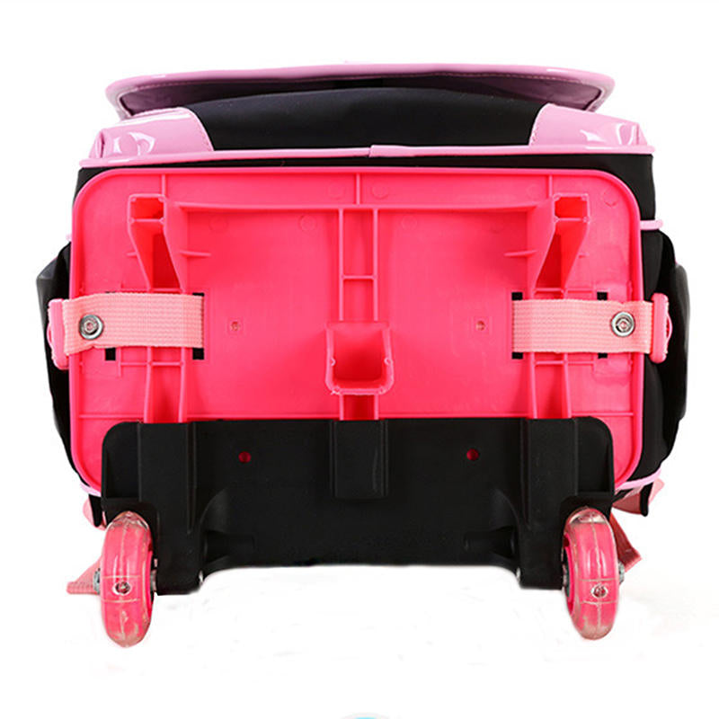 25L 2Pcs Children Trolley Backpack Shoulder Bag Camping Trolley Case With Wheels Image 8