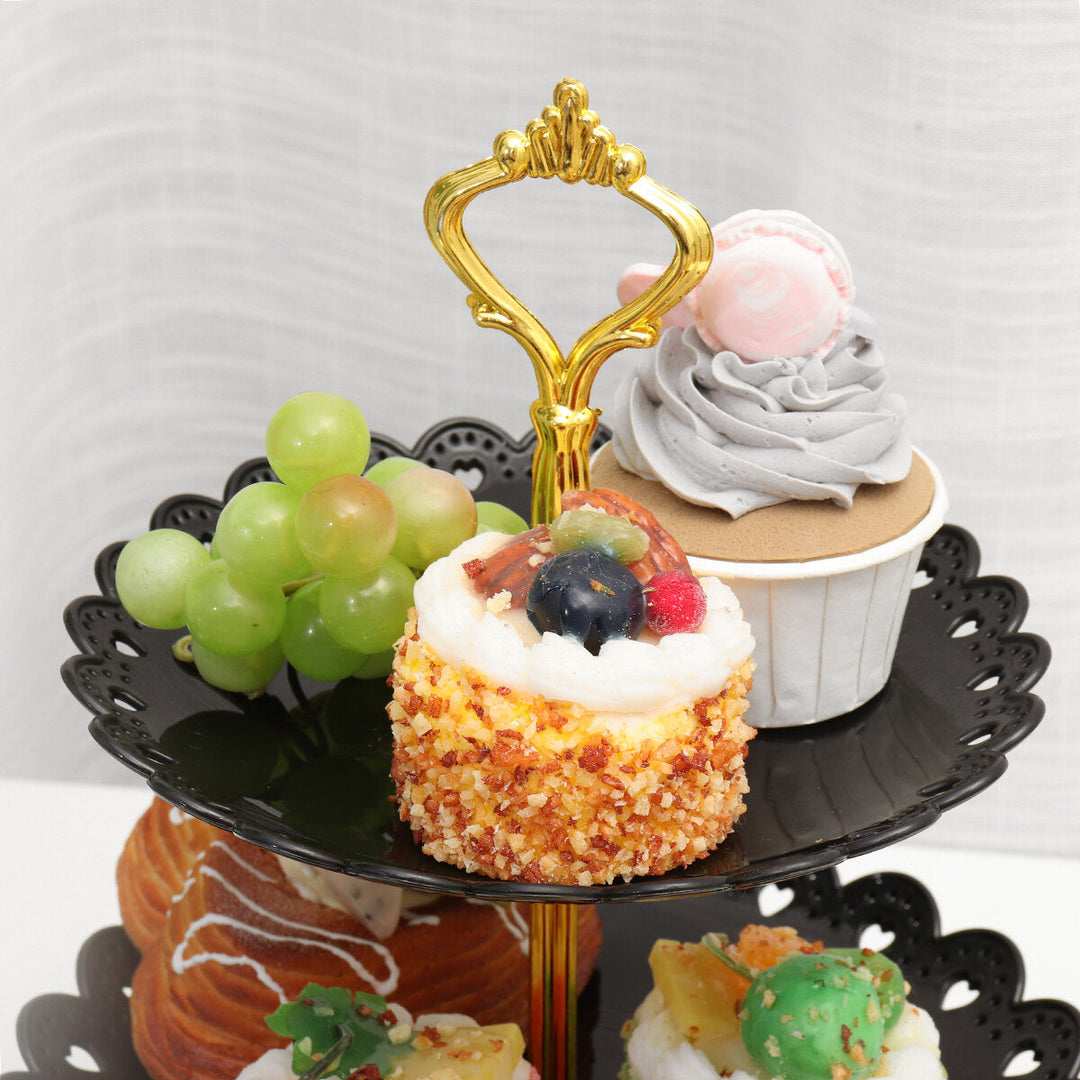 3 Tier Cupcake Stand Dessert Afternoon Tea Plate Party Wedding Food Tableware Image 4