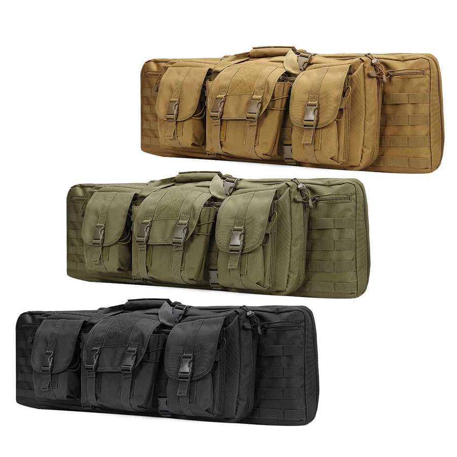 36inch Tactical Camouflage Fishing Tackle Camping Bag Multifunctional Storage Bag Double Padded Backpack Image 1