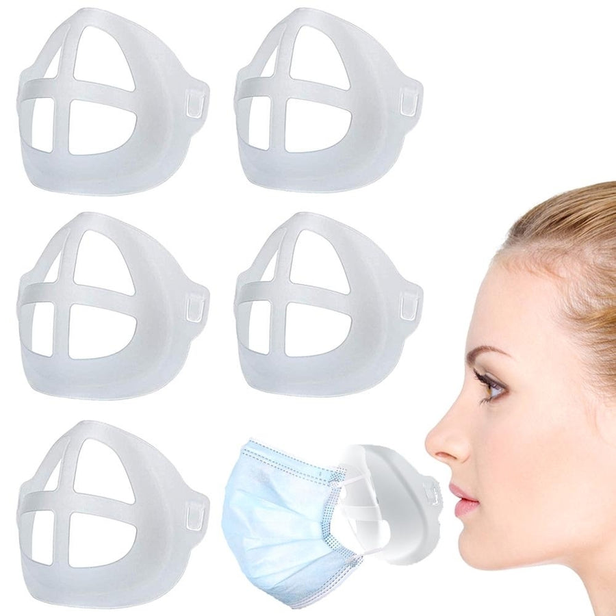 3D Breathable Valve Mouth Mask Support5 pcs Image 1