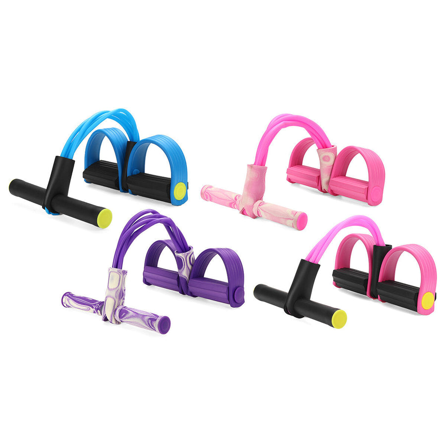 4-Tubes Thicken 12mm Resistance Elastic Pull Ropes Rower Belly Resistance Band Home Gym Sport Training Elastic Bands For Image 1