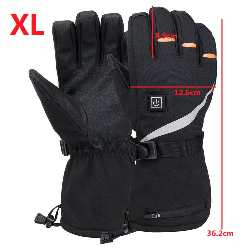 40-60 100-140 Electric Heated Gloves Touch Screen Heating Gloves Warmer Winter Outdoor Thermal Image 2