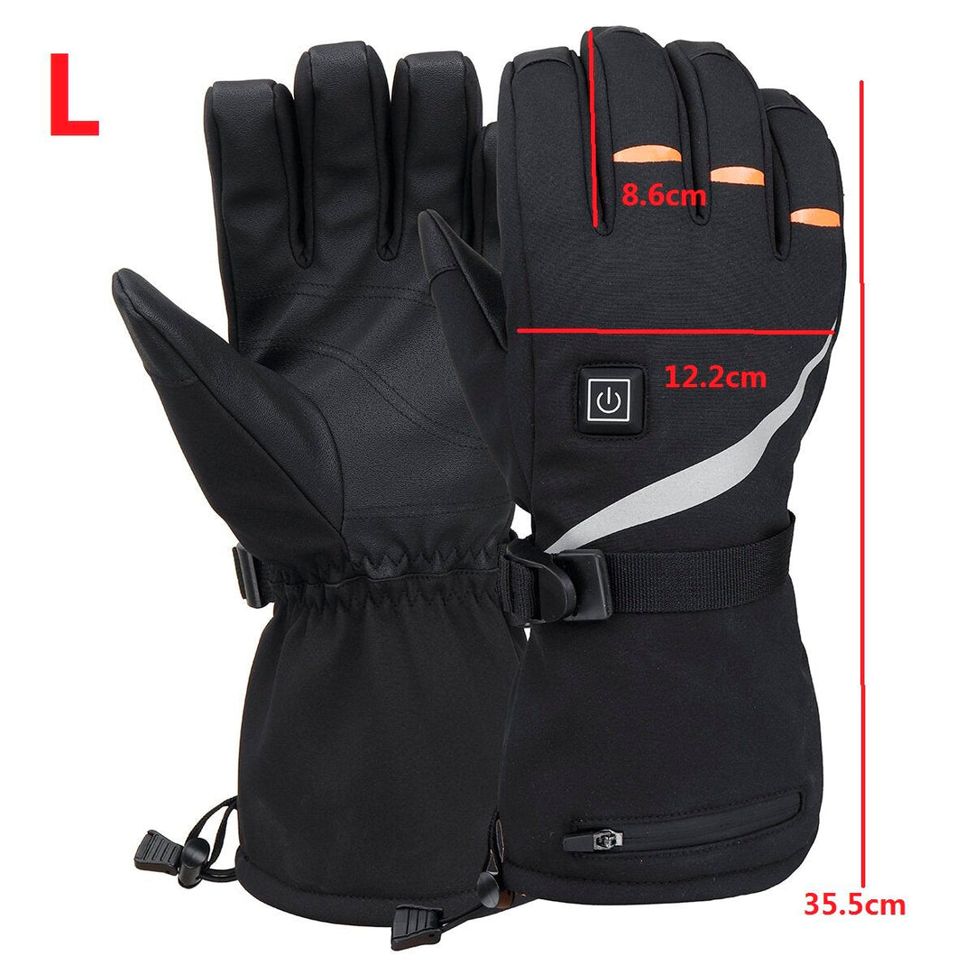 40-60 100-140 Electric Heated Gloves Touch Screen Heating Gloves Warmer Winter Outdoor Thermal Image 3