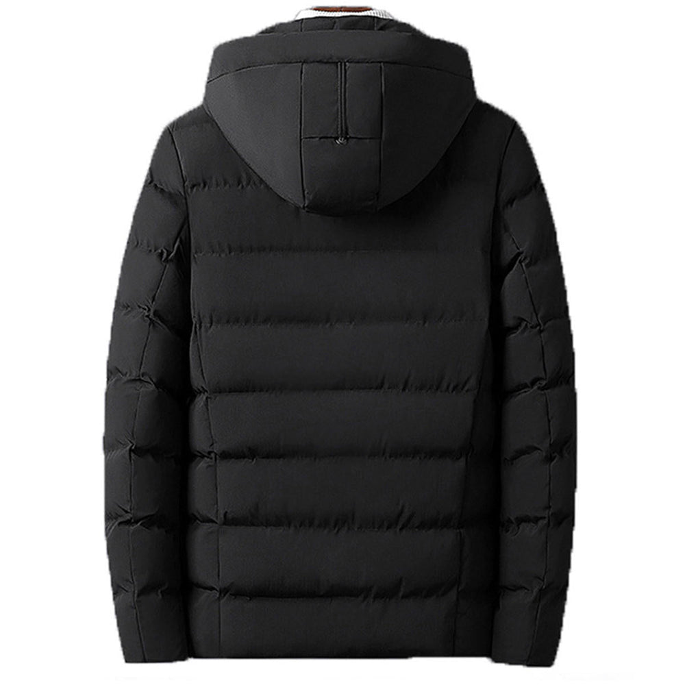 45 Men Electric USB Heated Hooded Warm Overcoat Heating Coat Winter Coats Jacket Image 2