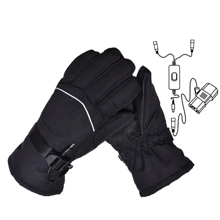 48V/60V Heating Glove Winter Heated Skiing Gloves Waterproof Mittens Thermal Snowboard Image 7