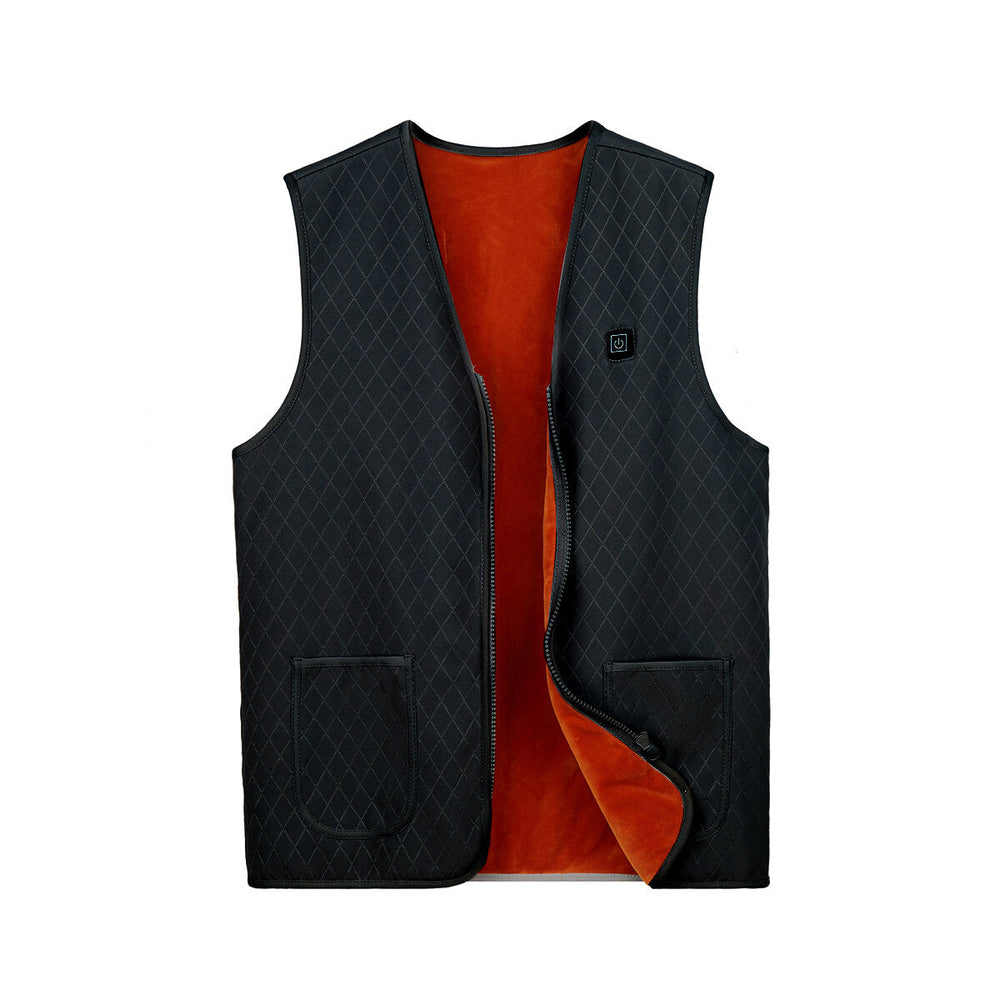 5-Heating Pad Heated Vest Jacket USB Warm Up Electric Winter Clothing Image 2