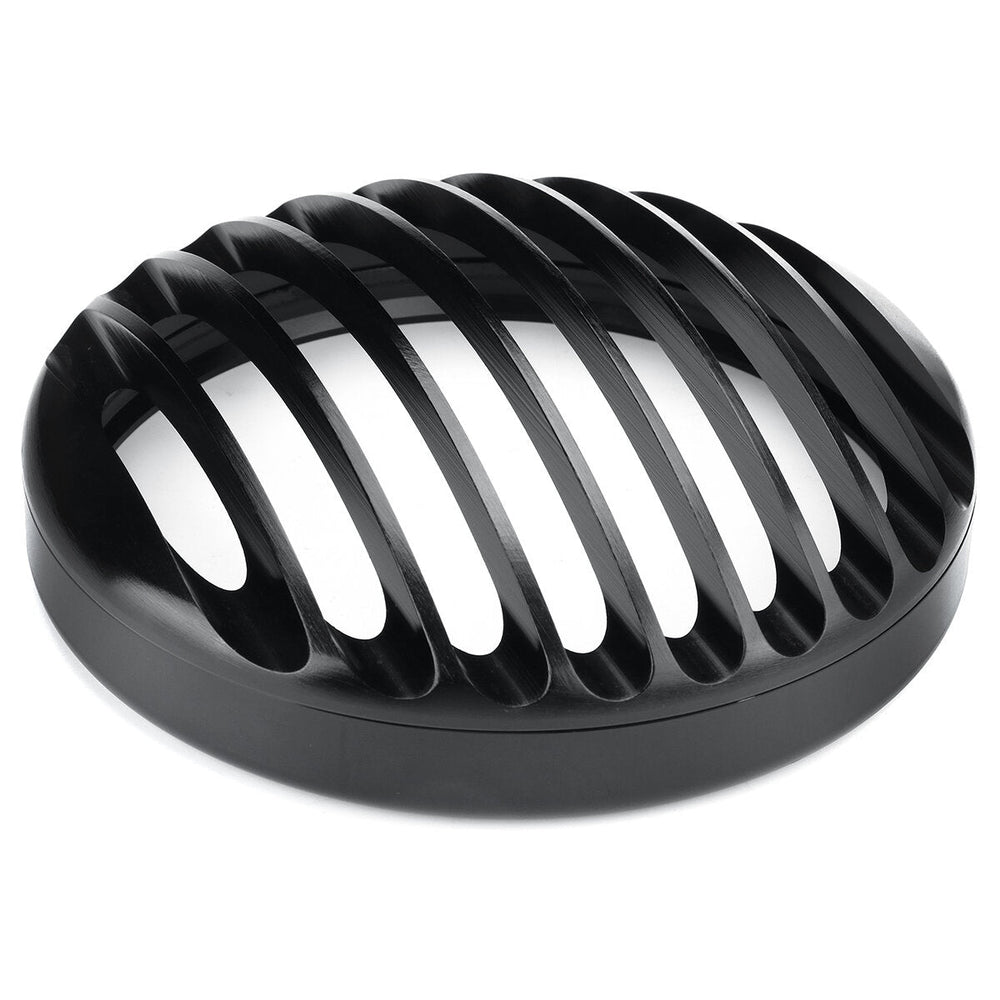 5.75 inch Headlight Cover Light Grill Guard Black Universal For Cafe Racer Chopper Image 2