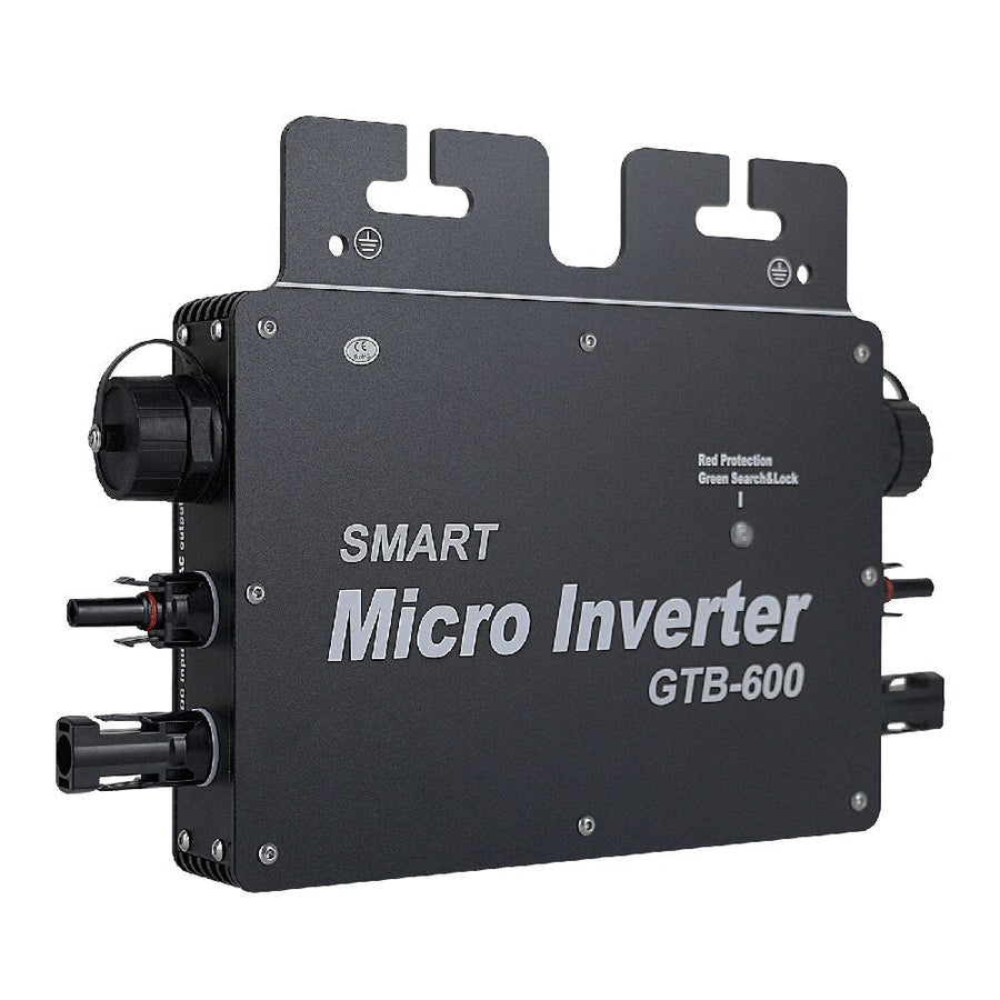 600W Grid Tie Micro Solar Inverter With Wifi Function Network Connection IP65 Waterproof 110V 230V Black Image 1