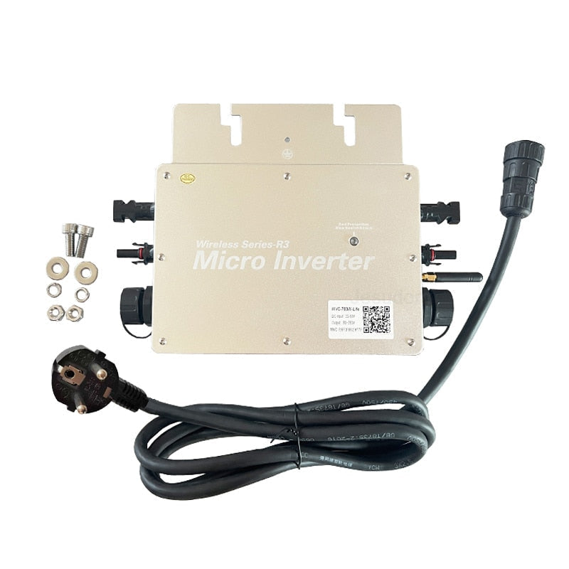 600W Micro Solar Grid Tie Inverter DC 22-60V Auto Switch Built-in WIFI Date Charge for 2375W/2430W PV Panels Image 2