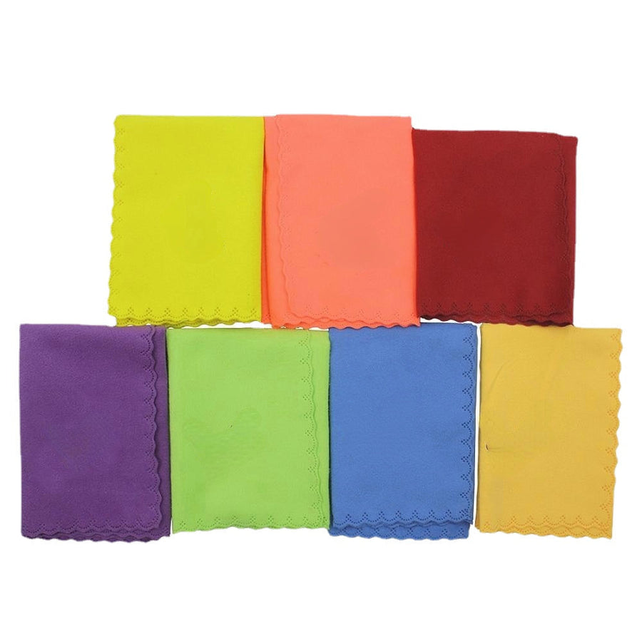 7 Pieces LADE Multicolor Polishing Cloths Cleaning Cloths for Wind Instrument Image 1