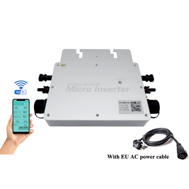 700W Micro Solar Grid Tie Inverter WIFI Smart Mobile Phone Monitoring Pure Sine Wave Output With 3M Cable Image 1