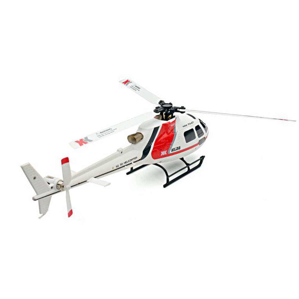 6CH Brushless 3D6G System AS350 Scale RC Helicopter Compatible with FUTAB-A S-FHSS 4PCS 3.7V 500MAH Lipo Battery Image 3