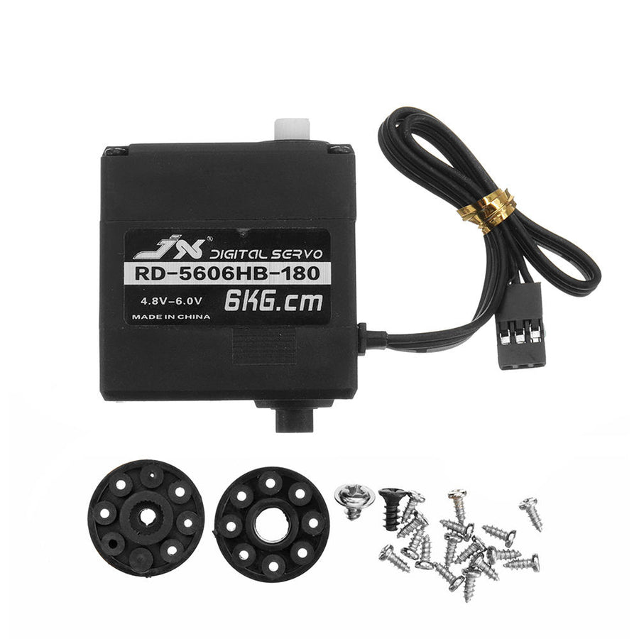 6KG Digital Plastic Double Axis Steering Gear 180 Servo For RC Robots Image 1