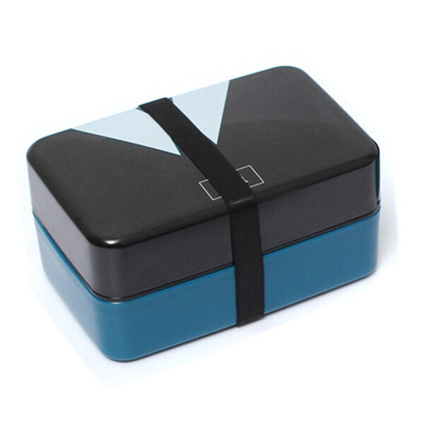 730ml 2 Tier Plastic Lovely Lunch Box Belt Bento Box Sushi Lunch Box Food Container Image 6